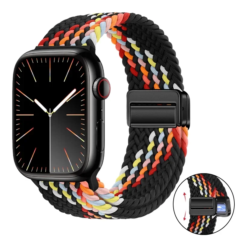 Premium Nylon Braided Loop Strap with Magnetic Closure