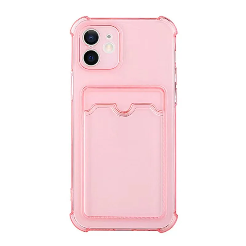 Card Bag Wallet Clear Soft Case For Xiaomi Redmi Note 8 9 9s 10 10s 11 11s 12 12s 12 Pro Plus 5G Redmi 9A 9C 10A 10C Cover - 5