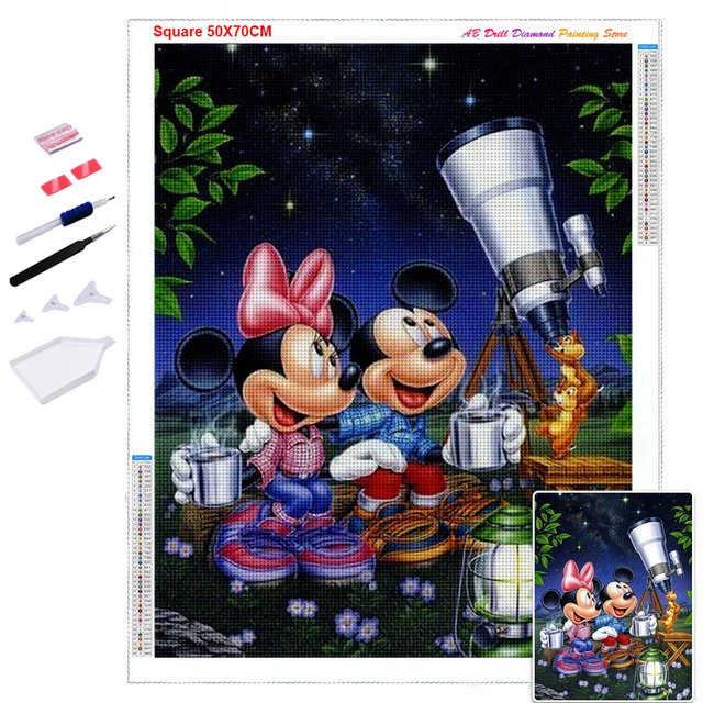 Mickey Mouse (20x25) - Pintura Diamante Redondo