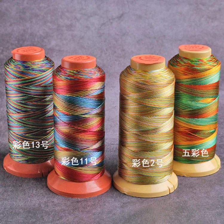 Round Waxed Thread Polyester Cord Coated Strings Rope 0.2-1.0mm Braided Bracelet DIY Accessories Leather Craft Sewing Freeship