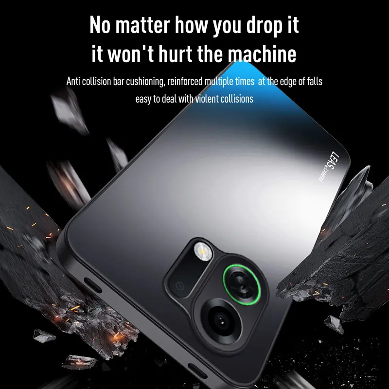 Turbo Pro AG Frosted Backplate Hard PC TPU Case with Skin Feel Matte Finish