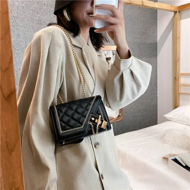 2022 Luxury Square Bags for Women High Quality Shoulder Bag Fashion Purses  and Handbags Designer Crossbodyr Bag Cute Satchel