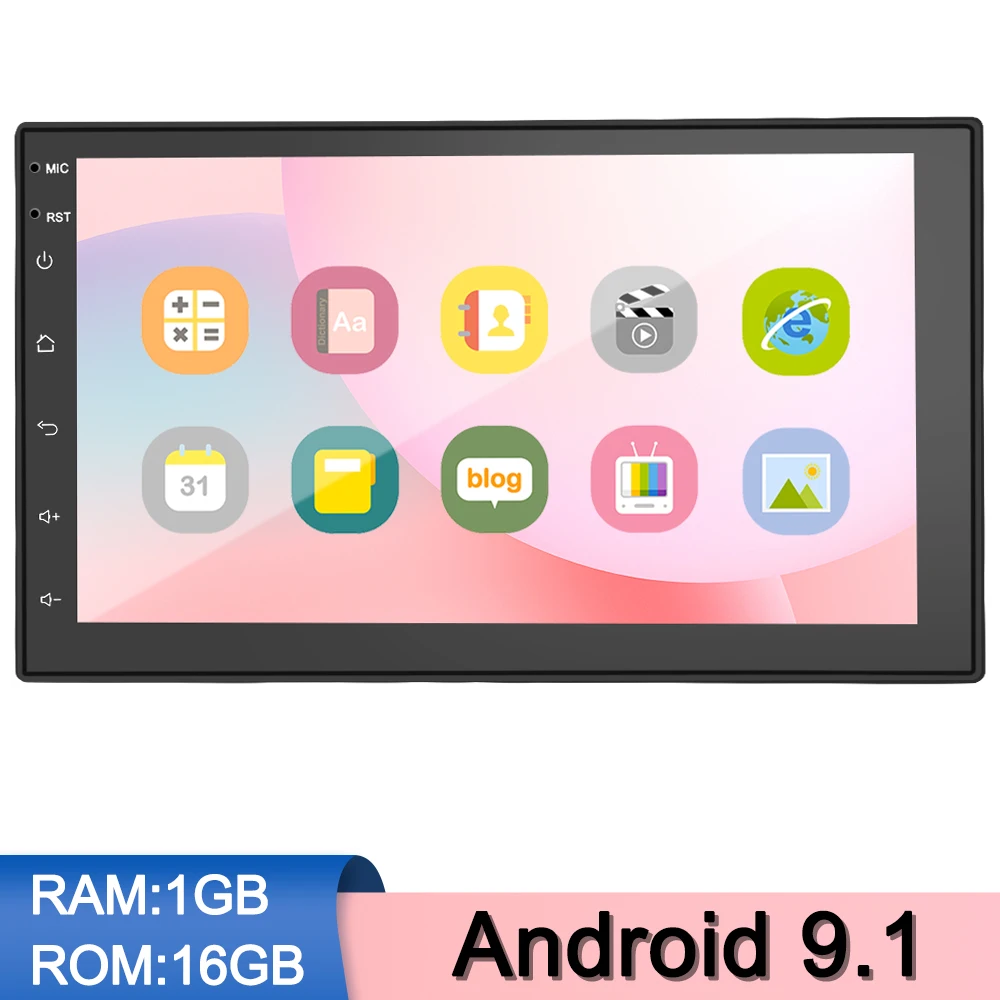 

GPS Navigaton 7'' Android 9.1 Universal Auto Stereo Touch WIFI Bluetooth USB FM Player Multimedia Video Player 2 Din Car Radio