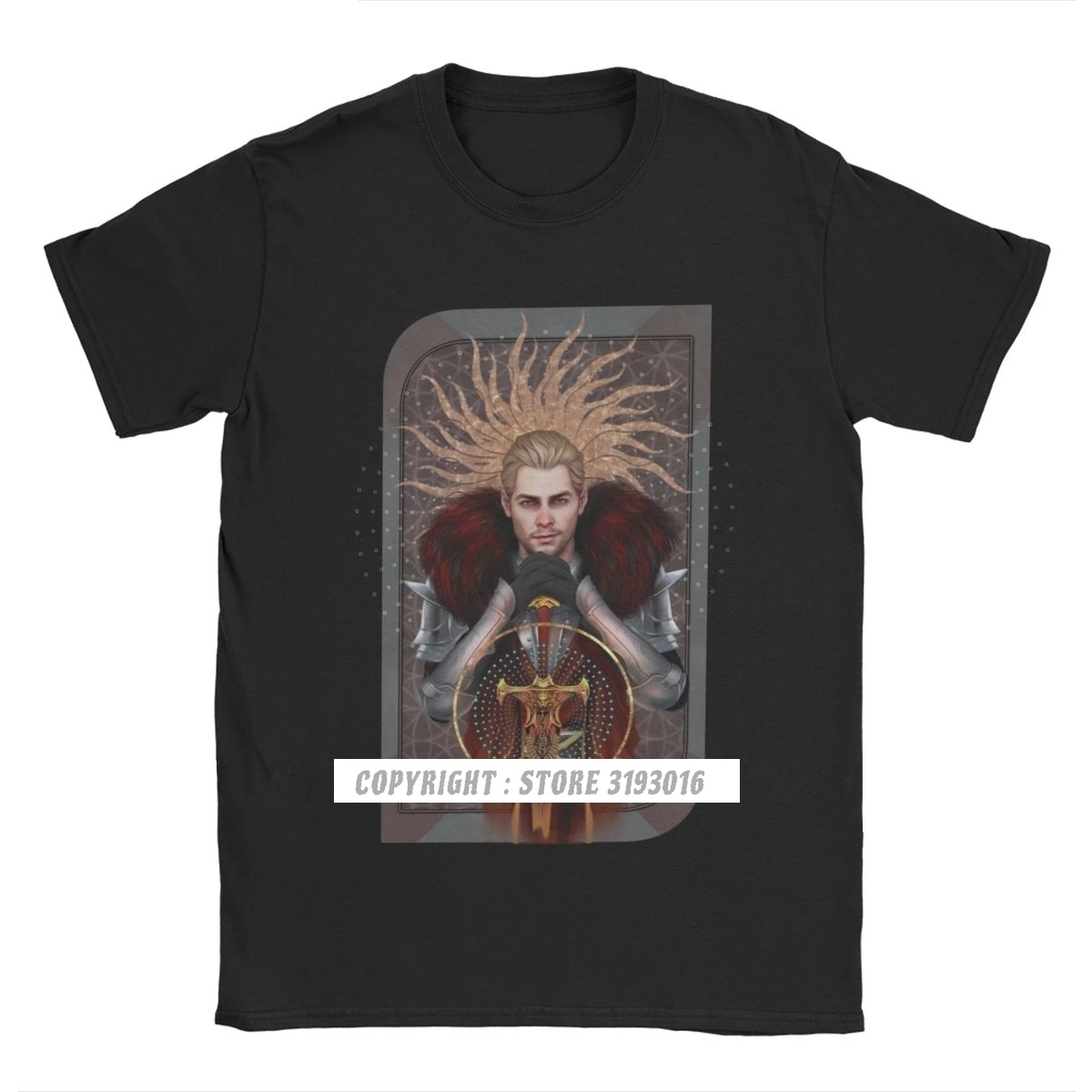 Uomo Commander Tarot Dragon Age T Shirt Fenris Bull Garrett Hawke Game Cotton Top Shirt T-Shirt Stampata In 3D