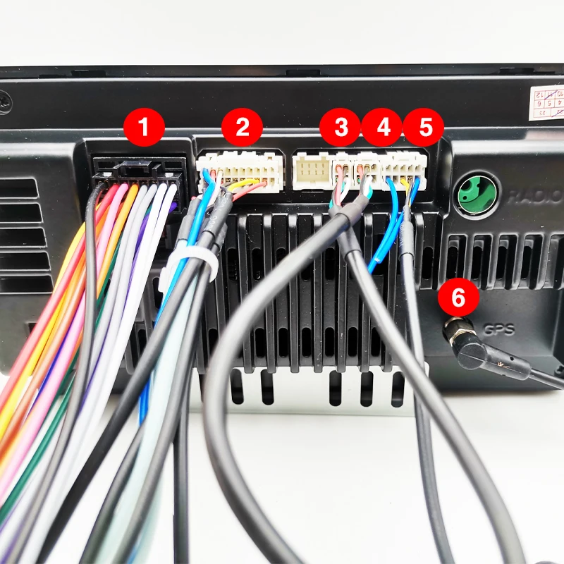 Universal 16 Pin Wiring Harness, USB Adapter, GPS Antenna, Video Audio RCA, Camera Input Cable, for Car Android System Head Unit — view 2