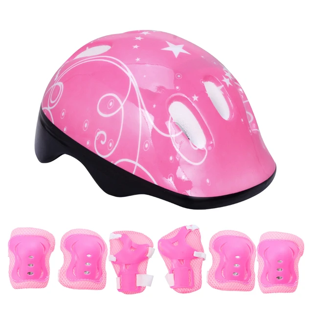 Casque Protection Enfant Vélo Kit de Protection Roller Enfant