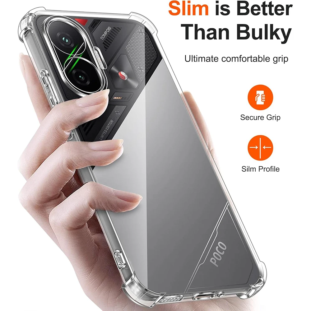 QULLOO Coque Pour Xiaomi Poco F7 5G Et 2 Pièces Verre Trempé, Anti