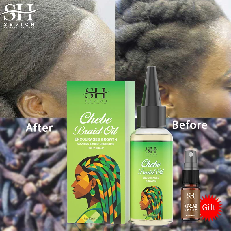Fast Hair Growth Oil African Crazy Traction Alopecia Chebe Anti scalp itching Anti Hair Break Strengthener Loss Spray