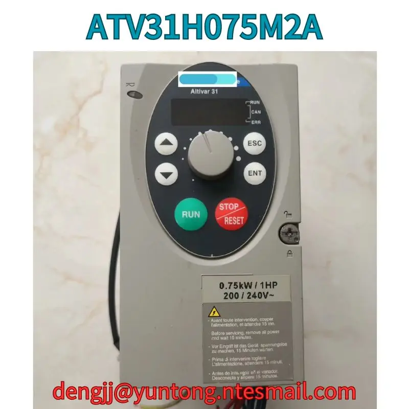 

Used ATV31H075M2A 0.75KW frequency converter test OK Fast Shipping