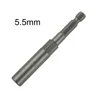 Impact Socket Magnetic Nut Screwdriver 1/4" Hex Key Drill Bit Adapter Drive Socket 5.5/6/7/8/9/10/11/12/13/14/15/16/17/18/19mm