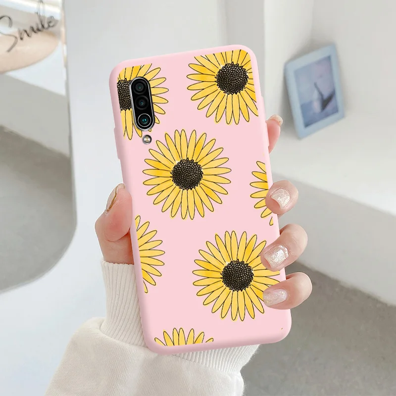 For Meizu 16xs Protective Shell Silicone Soft Shell Phone Case Candy Color Case Fashion Silicone Color Chrysanthemum cases for meizu Cases For Meizu