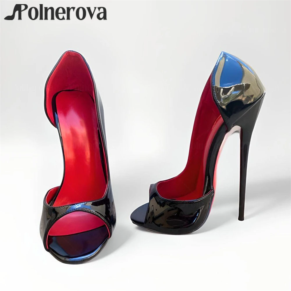 Décolleté peep toe retro