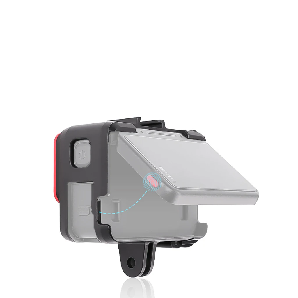 플라스틱 프레임 하우징 케이스 카메라 보호 케이지 삼각대 어댑터 콜드 슈 마운트, Insta360 Ace Pro Insta360 Ace 스포츠 카메라용