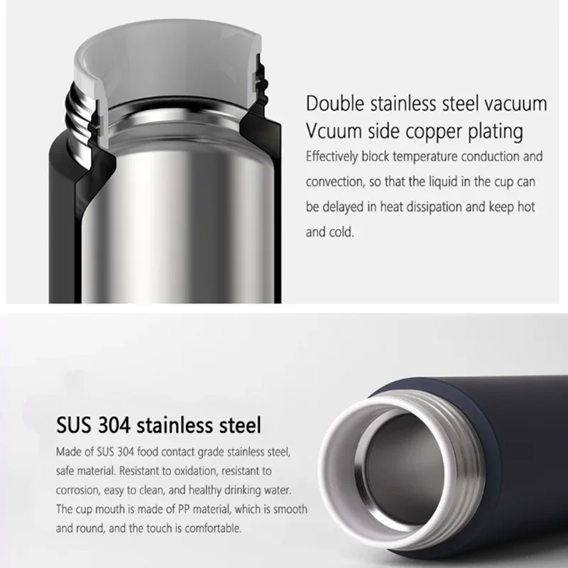 Xiaomi Mijia 350ml Stainless Steel Water Bottle Lightweight Thermos Vacuum Mini Cup Camping Travel Portable Insulated Cup Sport