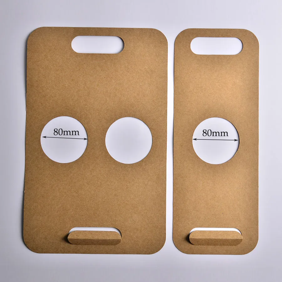 50/100Pcs Kraft Paper Cup Holders Portable Beverage Coffee Tea Milk Mug Base Handle Hol... - SKU KPCH1236 - UGI Packaging