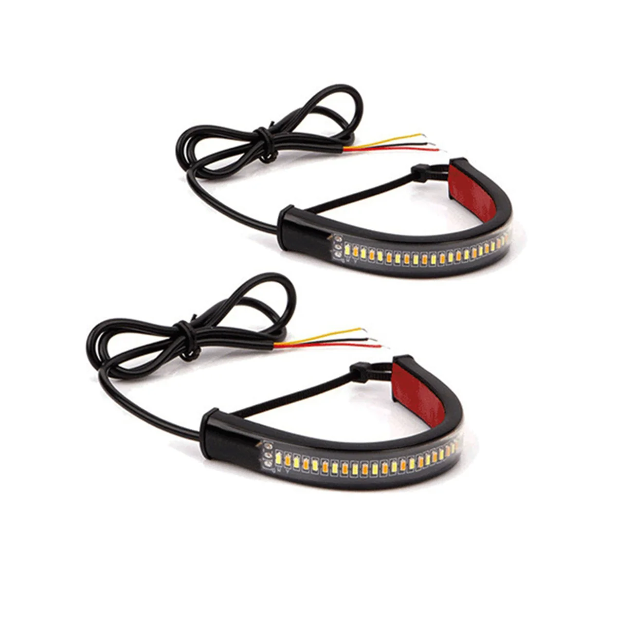 

12V 36-color Bi-color белый и желтый шок светильник с ремешком Bi-color Running светильник
