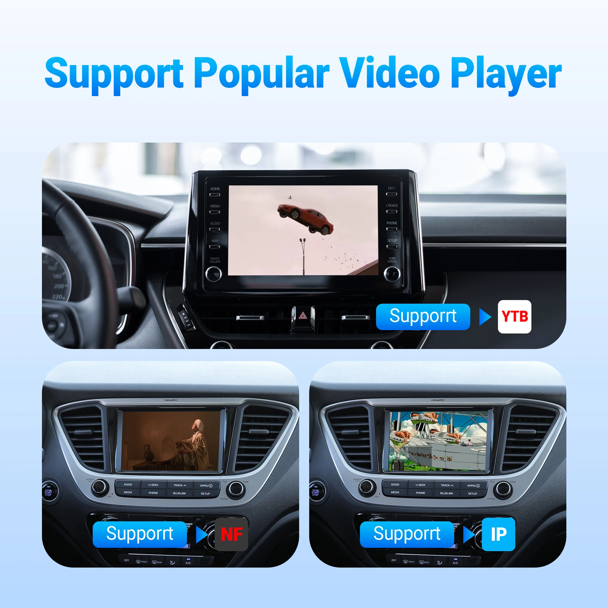 OTTOCAST OttoAiBox P3 CarPlay AI Box Wireless Android Auto TV Box mini HDMI for Renault Lada Kia Hyundai VW Car Accessories