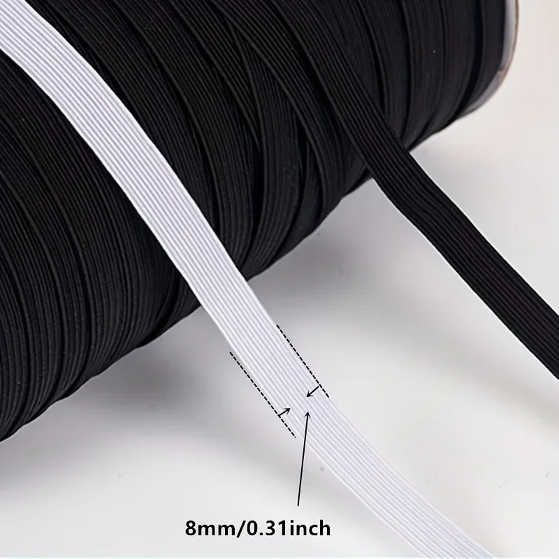 3/5yards 0.8cmDIY Crochet Band Elastic Suitable for Protective Clothing Elastic Band DIY Sewing Elastic Rope Accessories