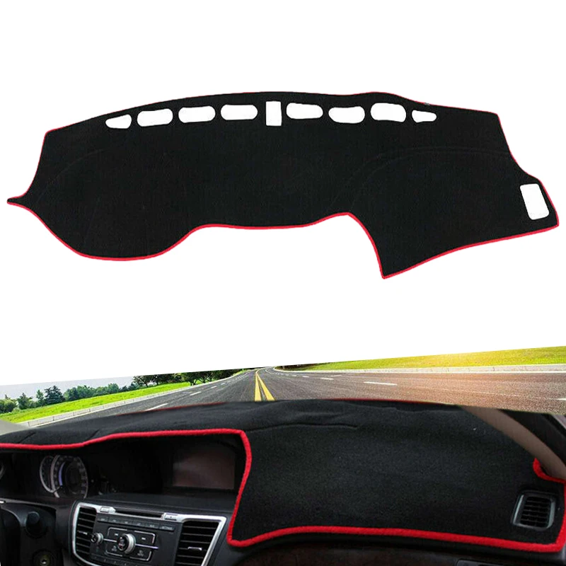 

Коврик для приборной панели, коврик для защиты коврика, фетровая ткань, подходит для Honda Accord 2013 2014 2015 2016 2017 LHD