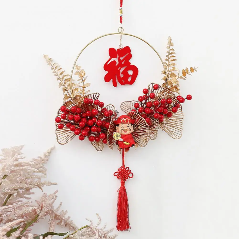 

New Year Decor Chinese New Year Decoration Pendant Fu God of Wealth Decor Wall Hanging Festive Housewarming Spring Festival