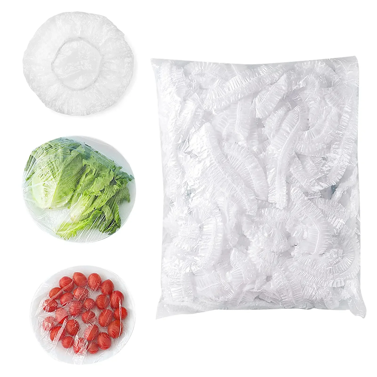 thumbnail image 1 of 100-1000 piezas de envoltura desechable para alimentos de cocina, bolsa de película para conservación de alimentos frescos, venta al por mayor, cubierta desechable para cuencos, 1 of 5