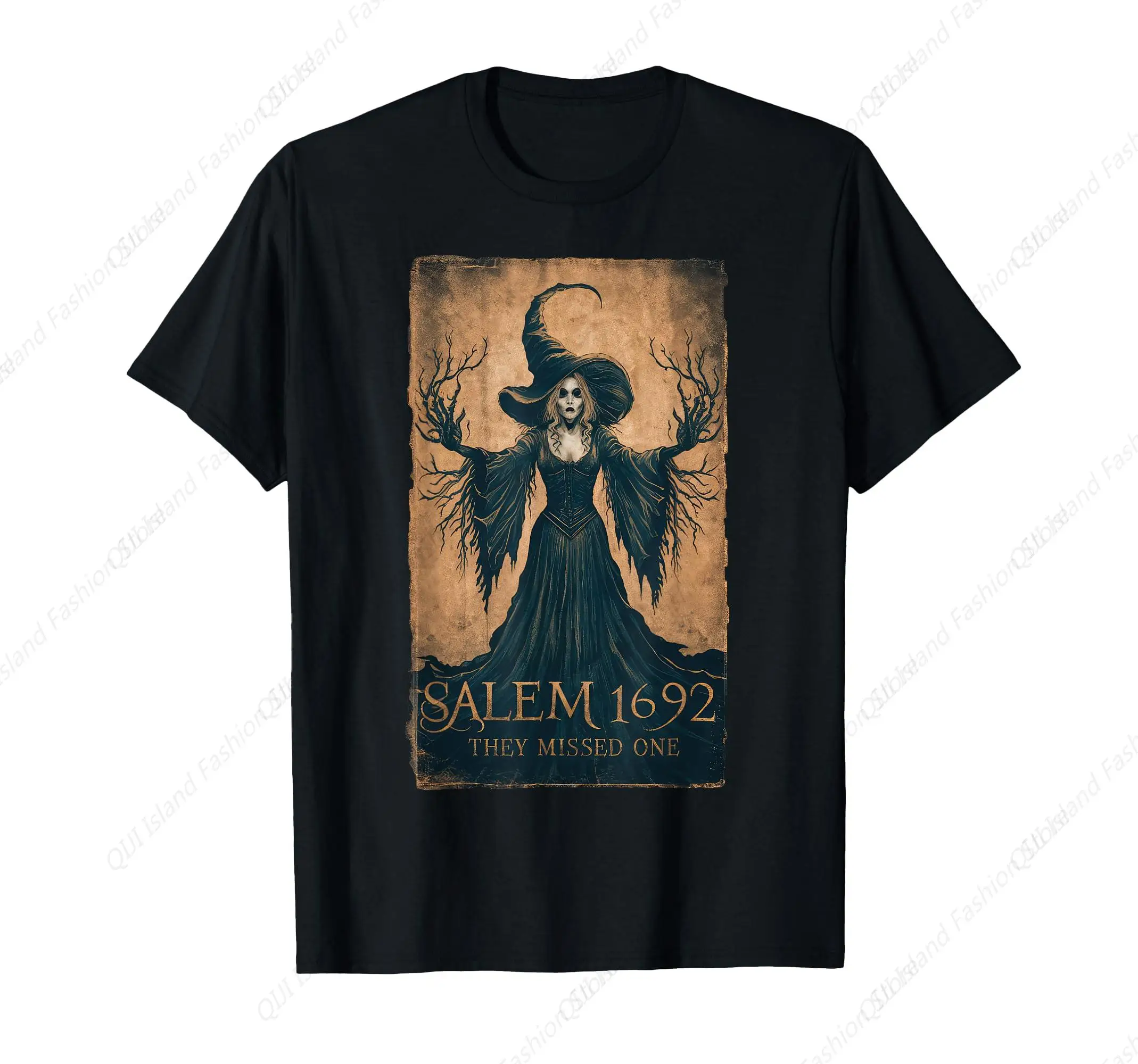 Susongeth 1692 They Missed One - Felpa da donna per Halloween, a maniche lunghe, motivo: Salem Witch, Arancione, Small