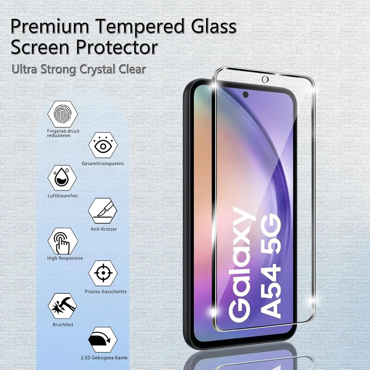 Premium 6.4 Tempered Glass Screen Protector Film