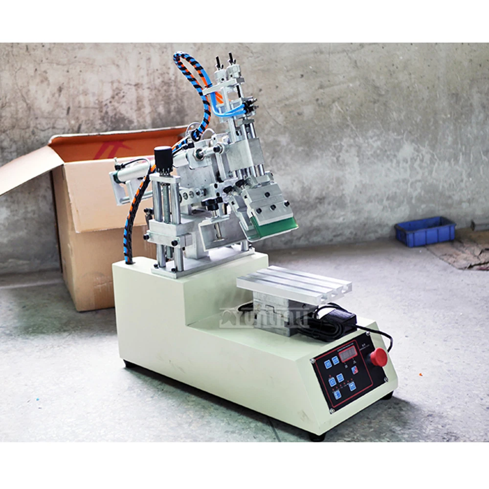 Small Inclined Arm Semi-Automatic Flat Screen Printing Machine Pneumatic Desktop Screen Printing Automatic Arm