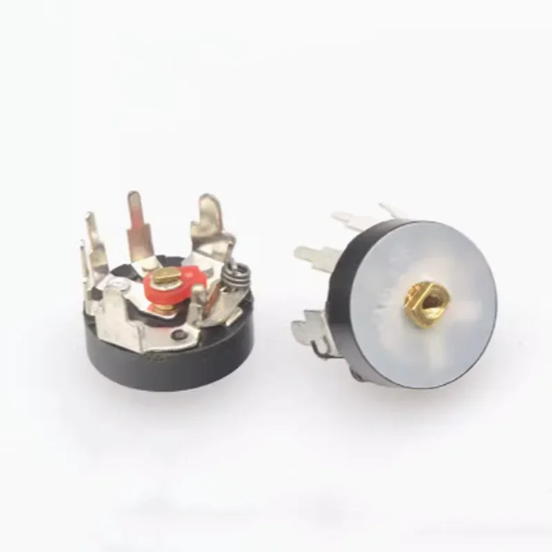 5PCS Straight Angle Radio Potentiometer RV12MM B103 B10K B503 B50K ower Amplifier Volume Potentiometer With Switch 12mm