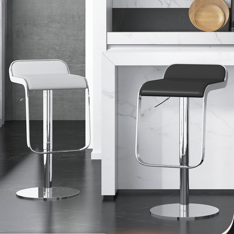 

Relaxing Nordic Bar Chair Stainless Steel Design Event Swivel Bar Chair High Single Cadeiras De Jantar Home Furniture CC50BY