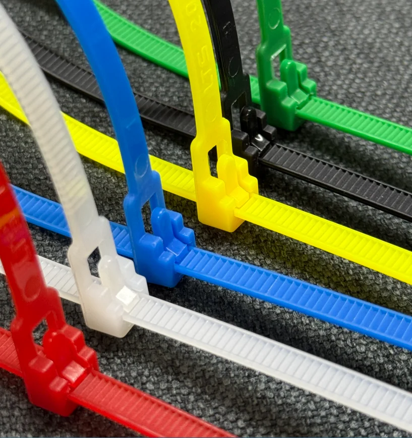 Releasable Cable Tie 100Pcs 4/5x150mm/200mm Plastics Reusable Loop Wrap Nylon Zip Bundle Strap Buckle Slipknot