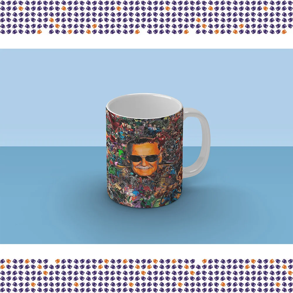 Stan Lee Custom Porcelain Mug-Characters