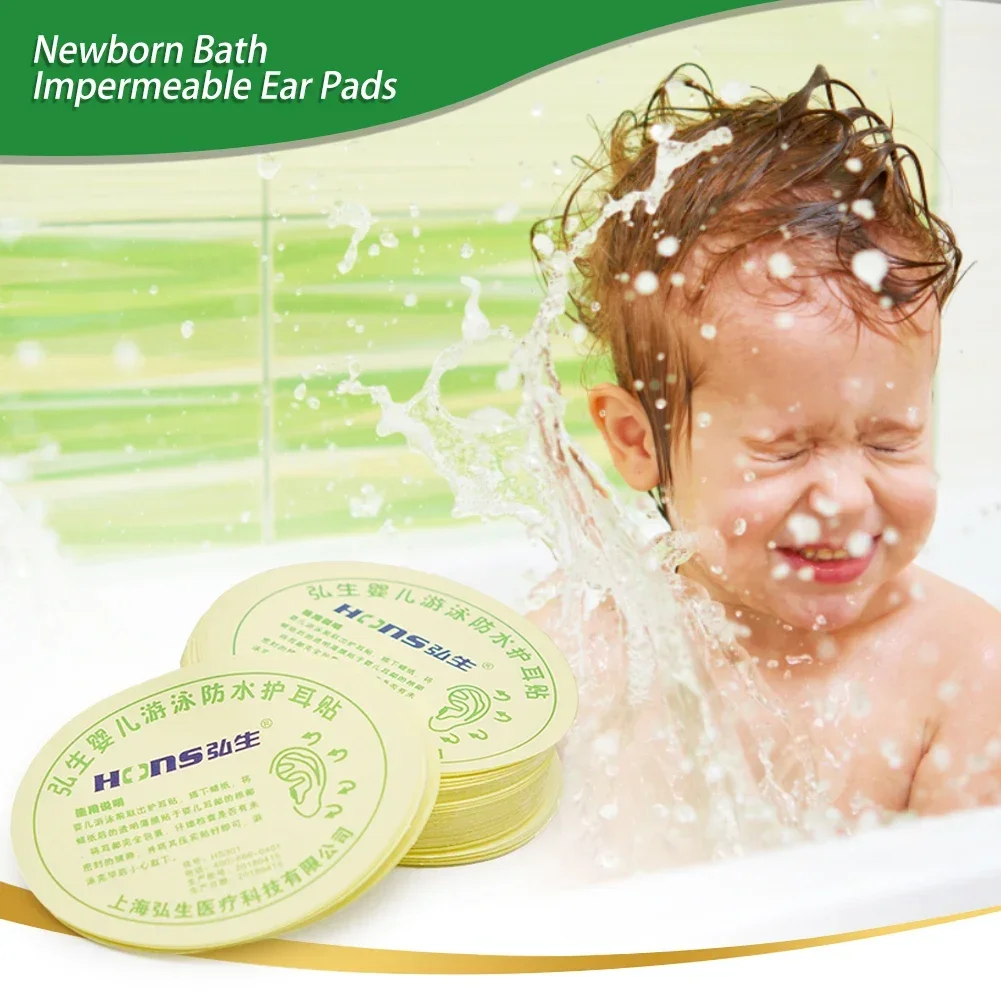 KASTWAVE Waterproof Ear Stickers, Baby Waterproof Ear Protector Newborn Ear Protection For Swimming Showering Surfing Snorkeling And Other Water Sports Kids Size50 Pack B09zv8h6gy