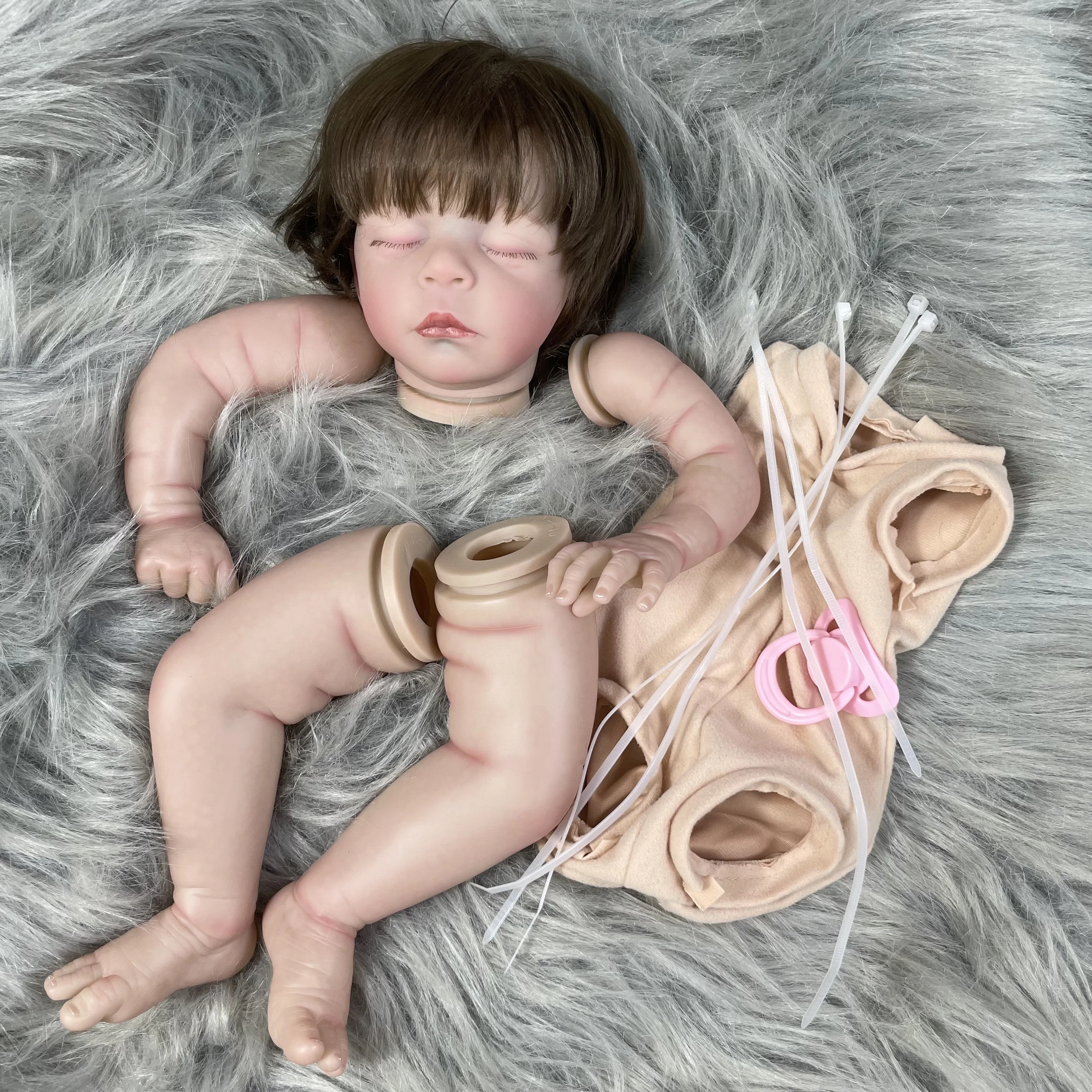 20 inch 3D Painted Skin Vinyl Reborn Baby Doll Kit Jude With