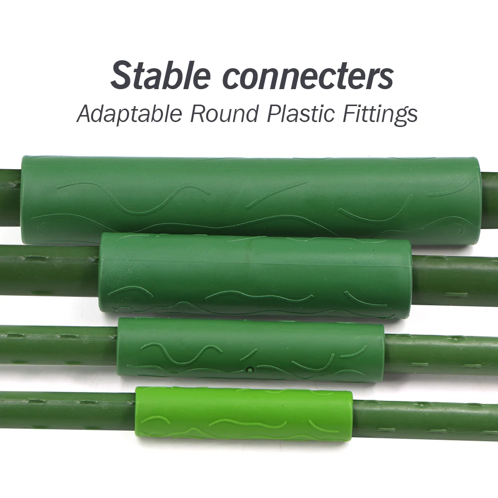Plant Support Connector 20PCS Plant Support Connectors Vines Climbing Plant Connecting Pipes 8/11/16/20mm Garden Stakes Grafting Stick Joint Accessories