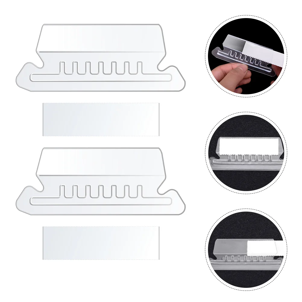 

100 Pcs Label Holder Detachable File Folder Tabs Office Supplies Labels Markers Hanging and Inserts Pvc Folders