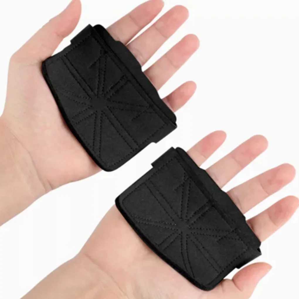 2 Pieces Leather Weight Lifting Gloves Workout Grips Training Green