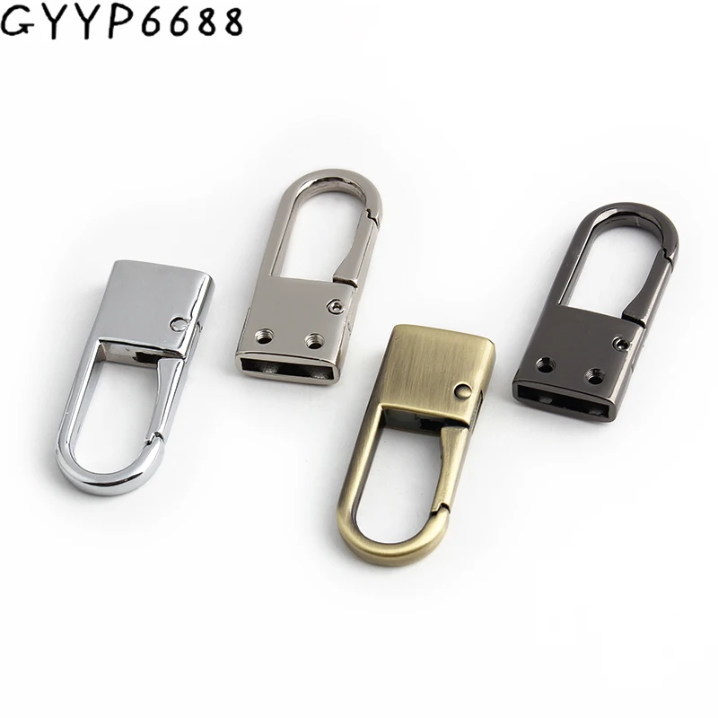 2-10-100PCS 46x18MM Metal Spring Cap Clasp Hanger For Bag Handbag Strap Connection Buckles Lock Stopper DIY Hardware Accessories