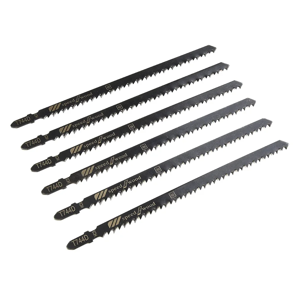 6pc T744D Long 180mm Jig saw Blades reciprocating saw blades High Carbon Steel Blade Woodworking Blade hole For Wood Product jig saw blades reciprocating saw blades