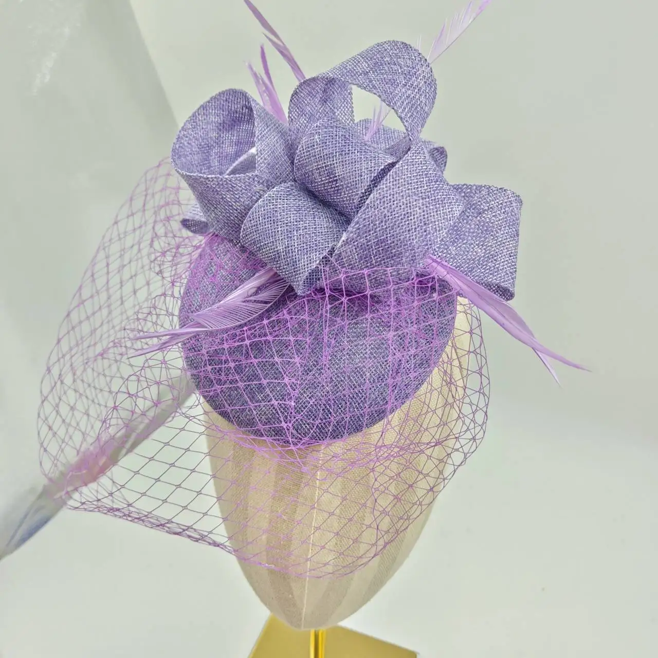 Hüte Fascinators Frauen Hut Sommer Italien Sinamay Hut Kirchenhut Vintage Hepburn Mode Hut Stoff Leinenmischung verziert Hut – Detail 35