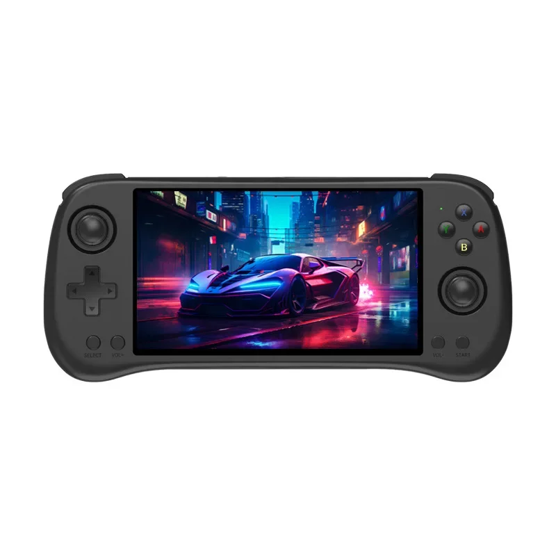 

Новая портативная игровая консоль Powkiddy X55 с 5,5 дюймовым Ips экраном Rk3566, ретро консоль с открытым исходным кодом, ТВ-выходом, видеоигры, игрок, подарок для детей