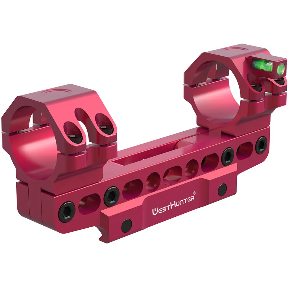 WestHunter WH301 One Piece Adjustable Length Angle Picatinny Rings Scope Mounts CNC Machined Optical Riflescope Accessories