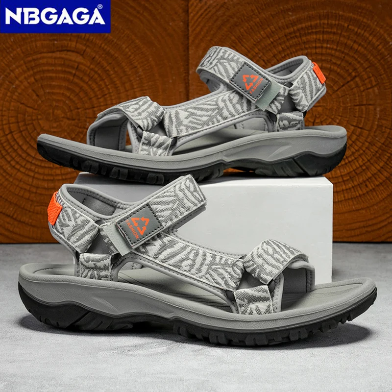 Sandales de Sport de randonnée classiques pour hommes, chaussures de plage légères, de loisirs, d'été, à bout ouvert, respirantes, pour voyage et marche 1 Sandales de Sport de randonnée classiques pour hommes, chaussures de plage légères, de loisirs, d'été, à bout ouvert, respirantes, pour voyage et marche 1