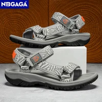 Sandales de Sport de randonnée classiques pour hommes, chaussures de plage légères, de loisirs, d'été, à bout ouvert, respirantes, pour voyage et marche 1