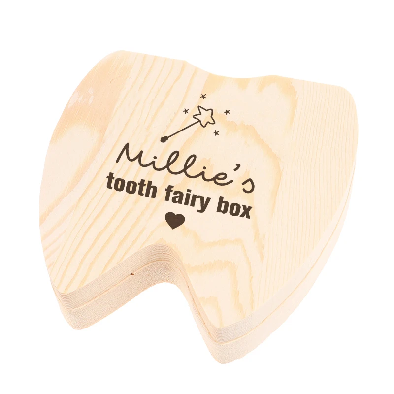 Tooth Holder Personalised Tooth Fairy Box First Tooth Wooden Engraved Box 