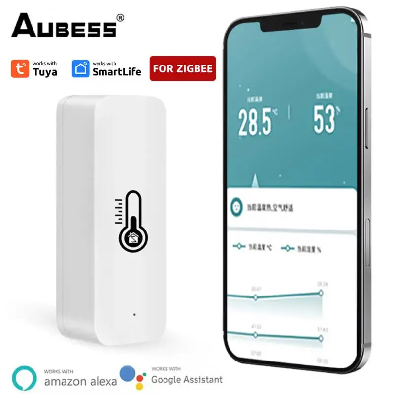 

Tuya Wifi Smart Temperature Humidity Sensor Hygrometer Thermometer Detector Smart Home Via Alexa Home Smart Life