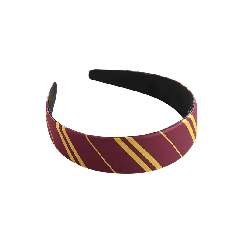 Hair accessories hair bands hair band cosplay accessories halloween headband twill headwear wizard magic headband school slytherin striped head wear cosplay hair rope accessories scrunchie props halloween