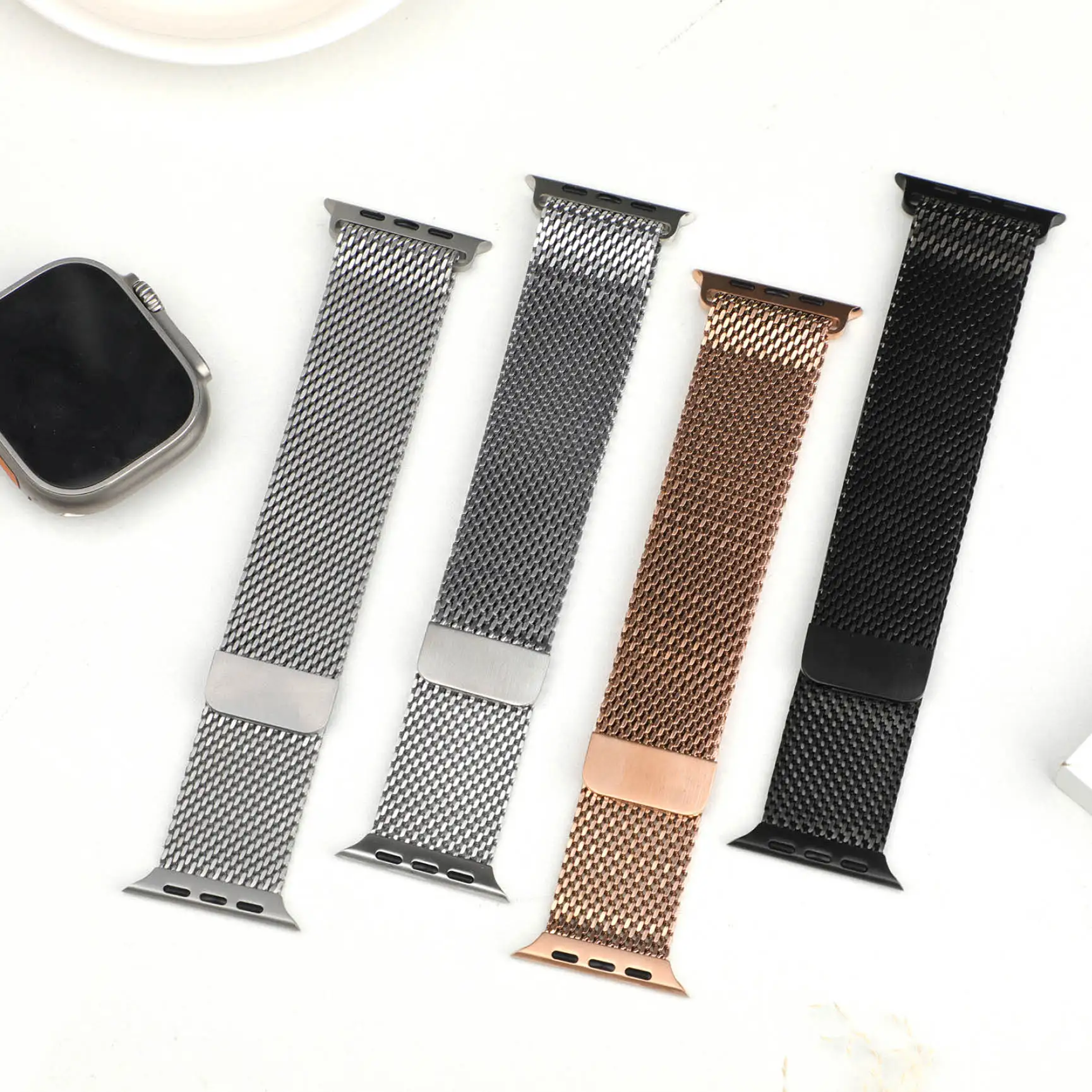Sleek Magnetic Milanese Metal Watch Strap Bracelet