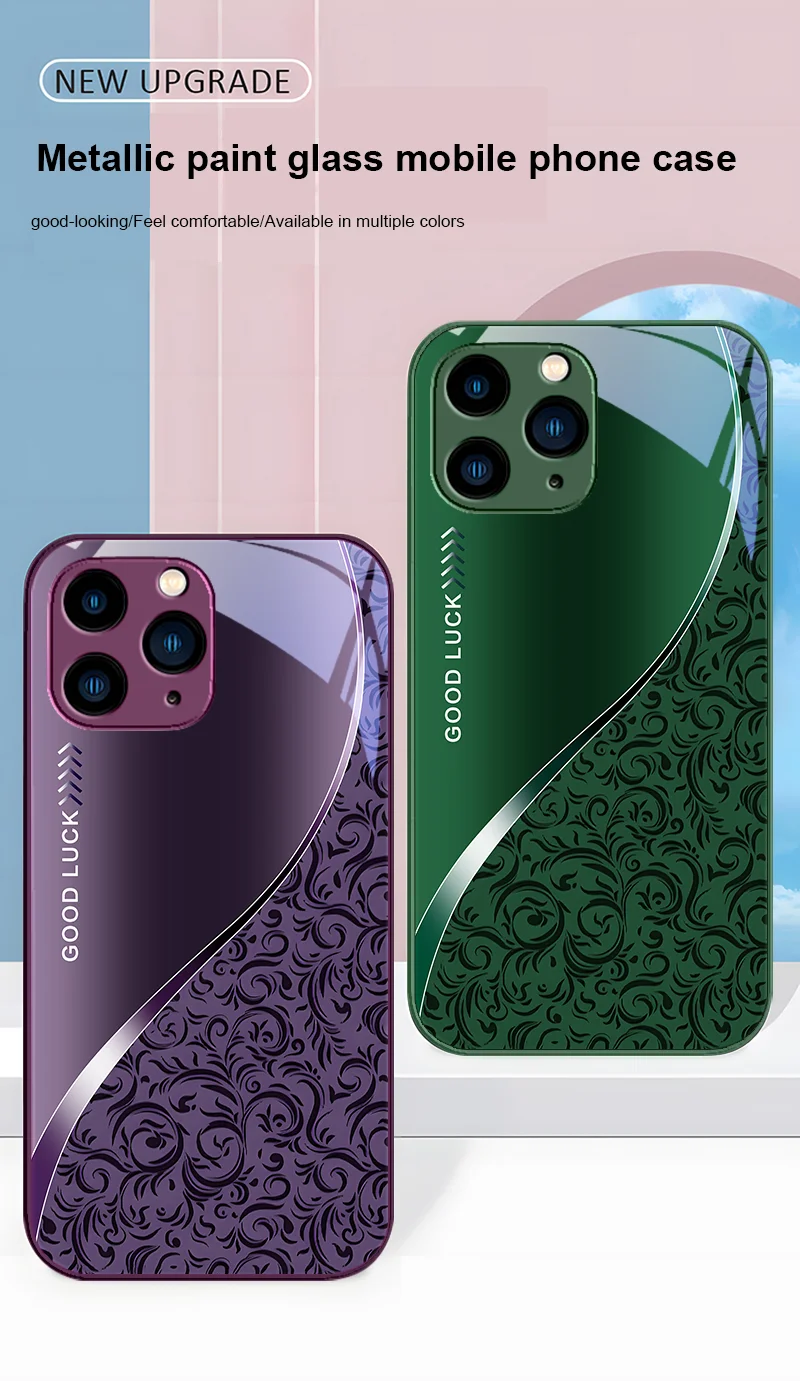 iPhone グラデーション紫 本体 強化ガラス電話ケース,グラデーションパターン,黒,紫,iPhone 16