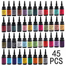 12/24/45pcs Color UV Resin Pigment Glue Ultraviolet Curing Epoxy Resin UV Glue Pigment DIY Jewelry Making Glue Dye Quick-Drying